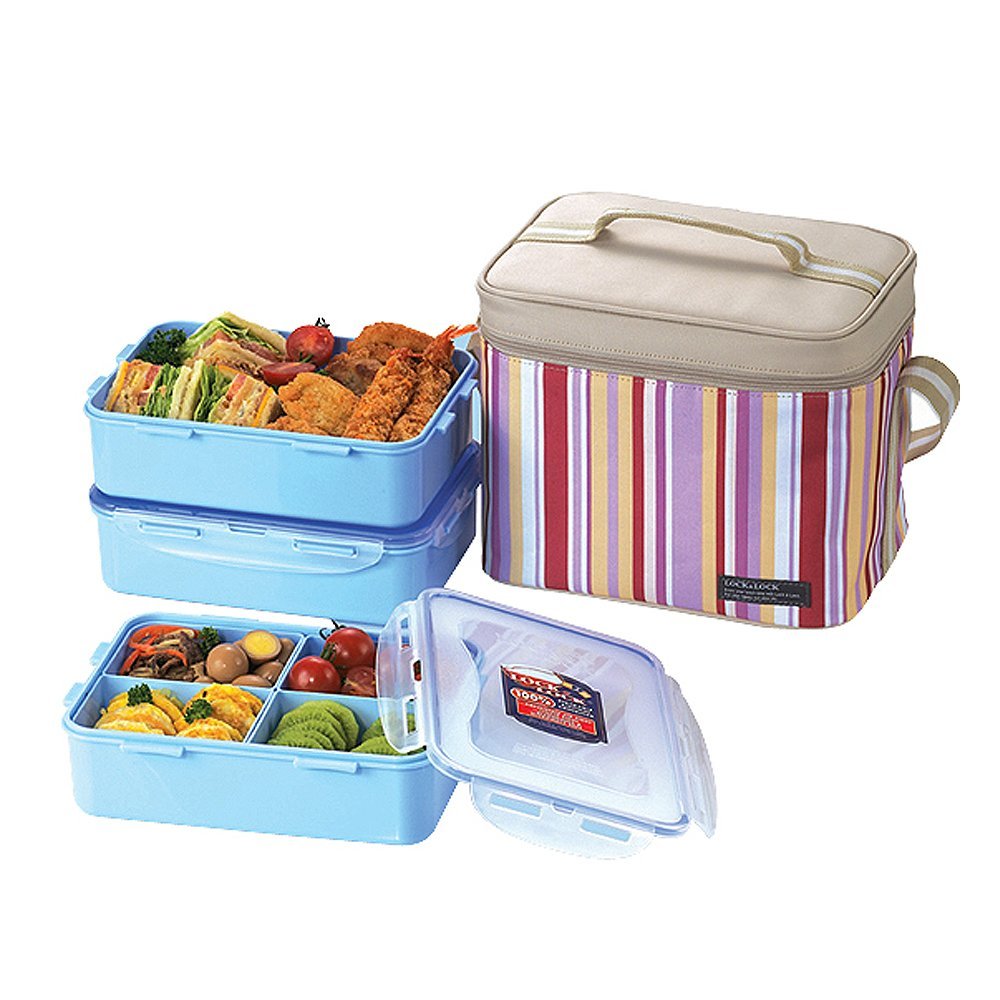 Lock & Lock Lunch Box Set With Bag