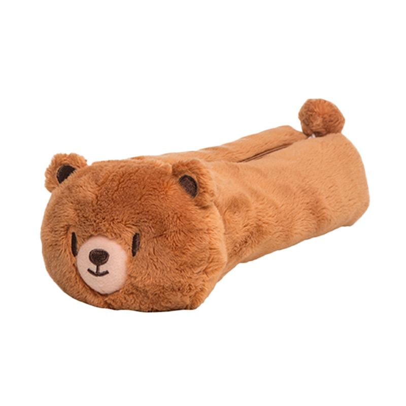 wigglo fluffy round pencil case