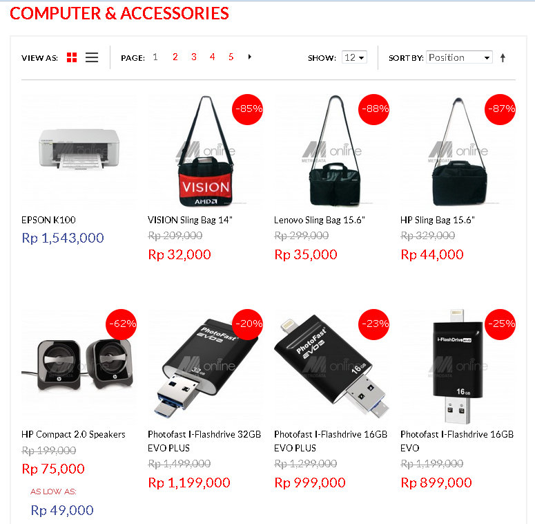 Voucher Metrodata Online dan Diskon