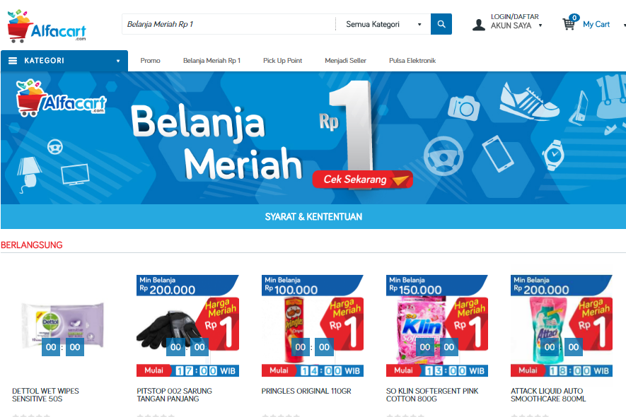 belanja super murah hingga 70% dengan promo Alfacart